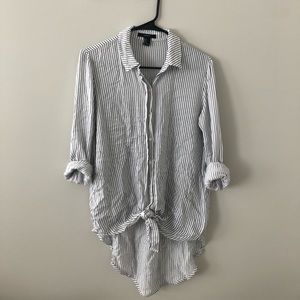 Striped black & white blouse